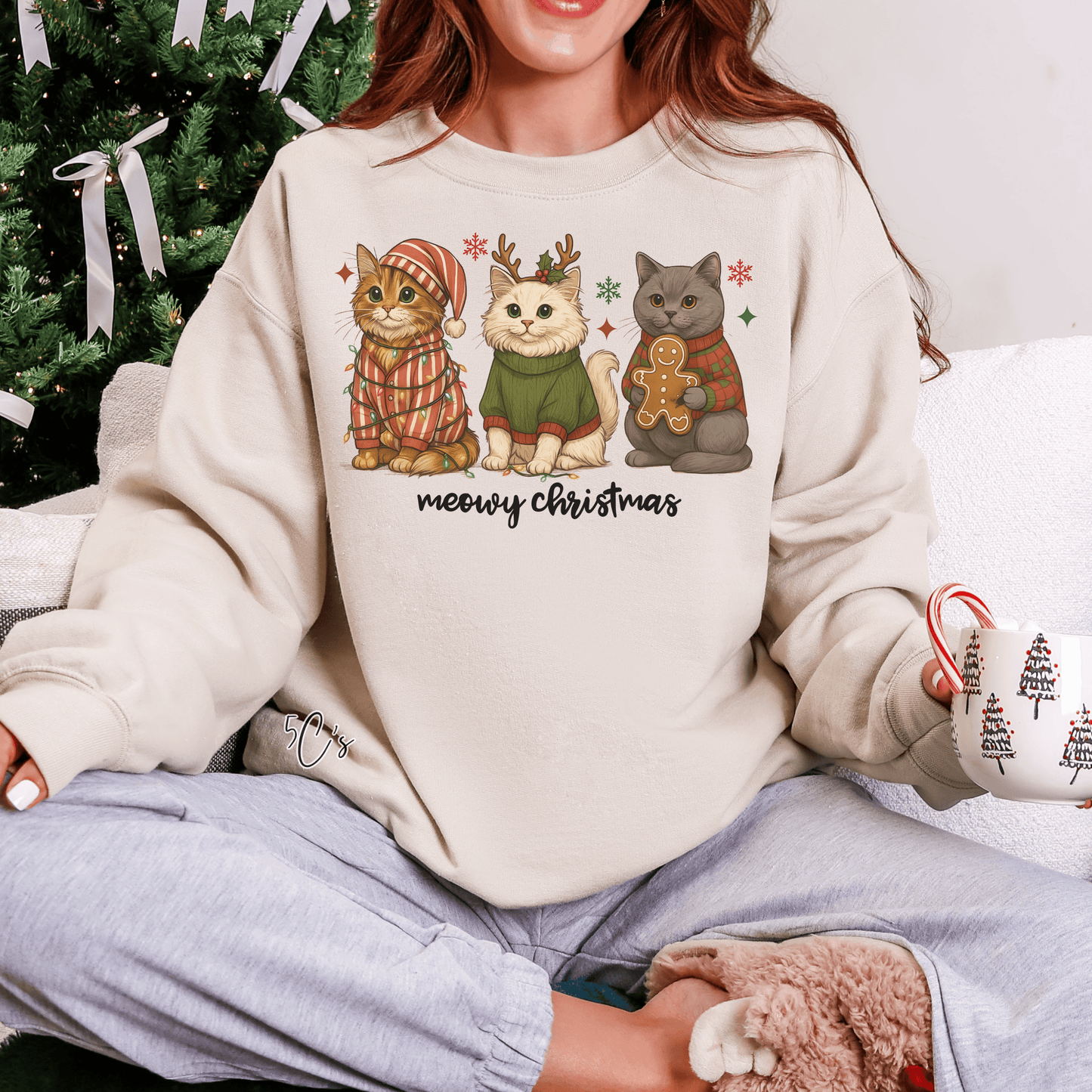 Meowy Christmas Sweatshirt