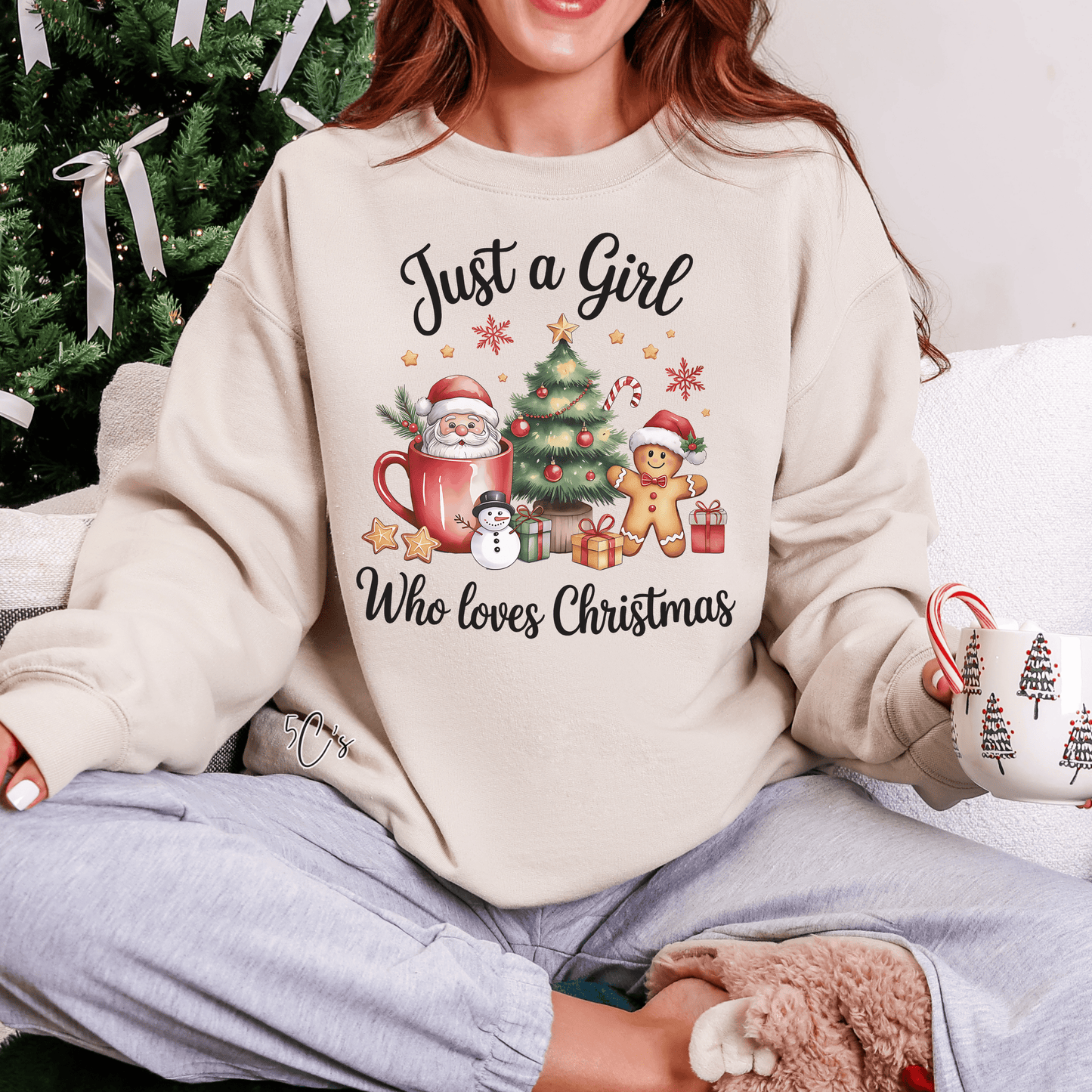 Just A Girl Who Loves Christmas Sweatshirt