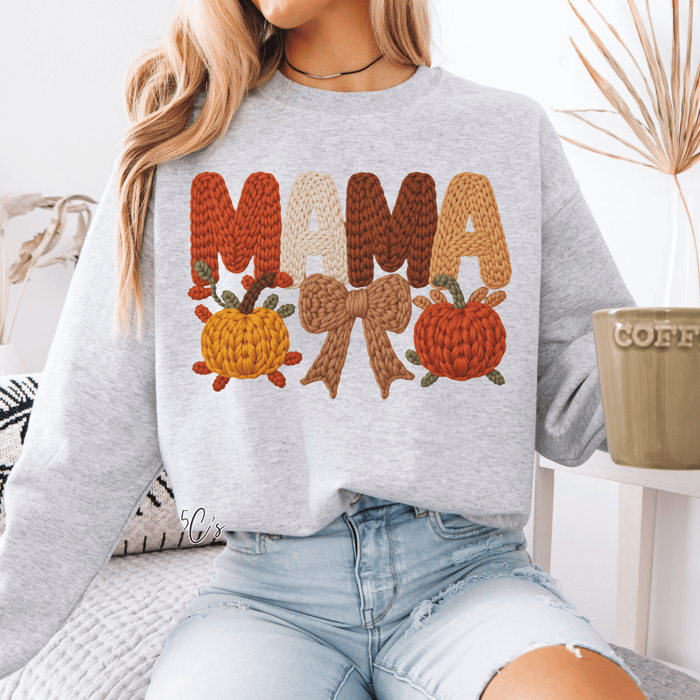 Faux Yarn Mama Sweatshirt
