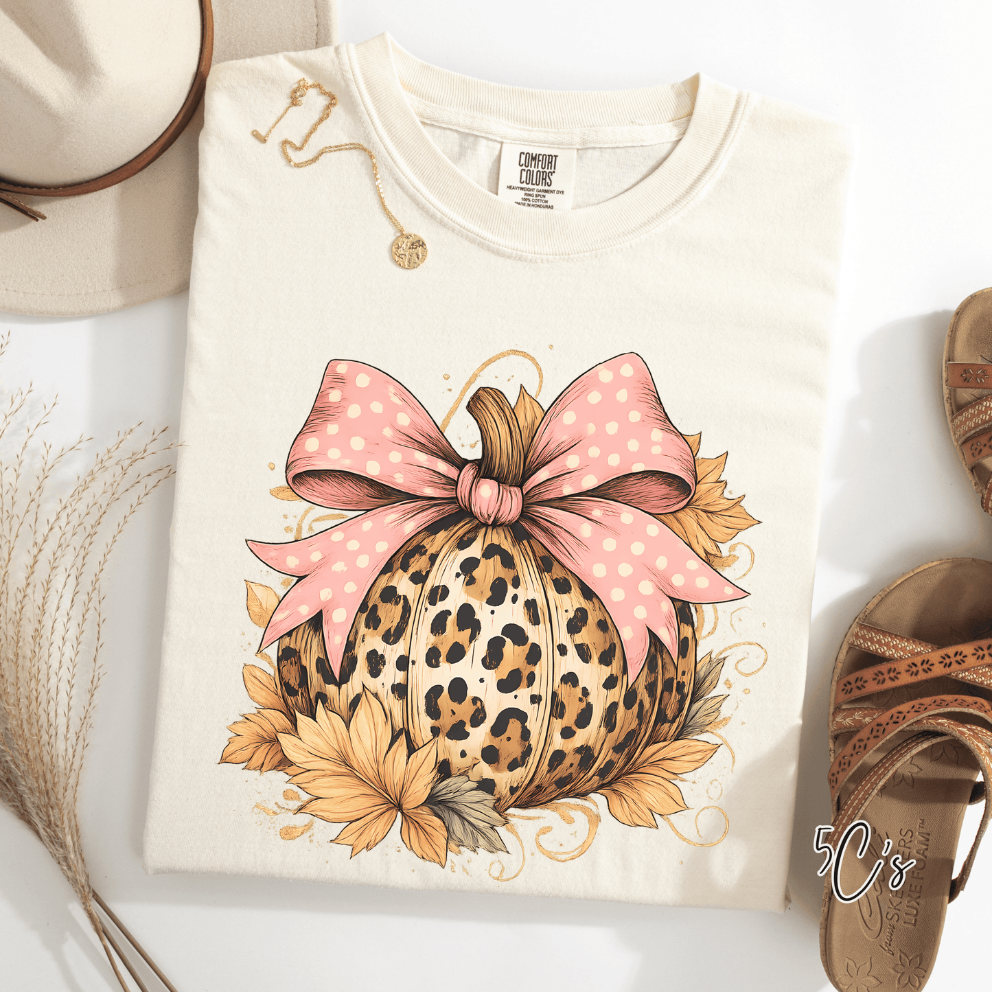 Leopard Pumpkin Graphic Tee