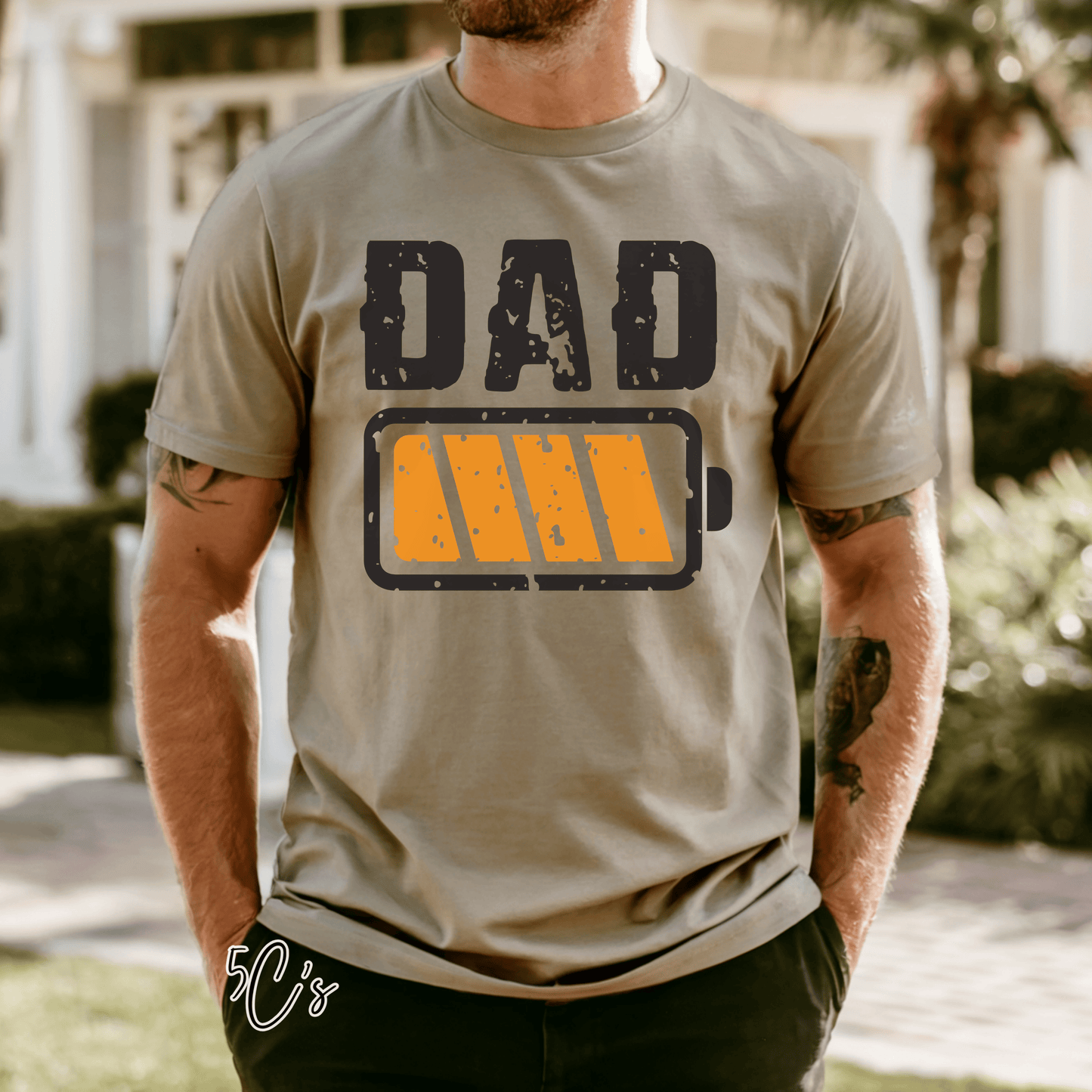 Dad Battery Graphic Tee