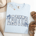 Blue Toile Easter Graphic Tee