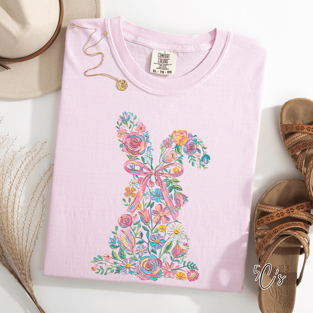 Brushstroke Easter Bunny Graphic Tee