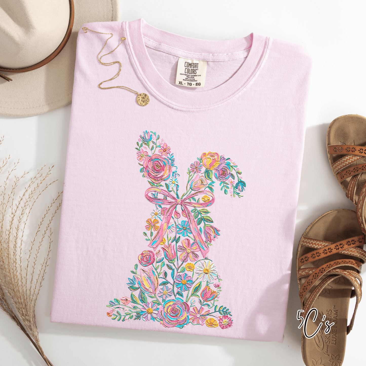 Brushstroke Easter Bunny Graphic Tee