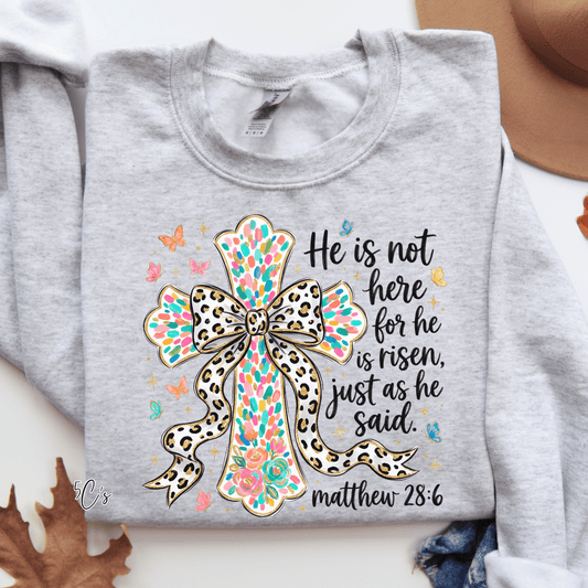 Brushstroke Easter Cross Sweatshirt