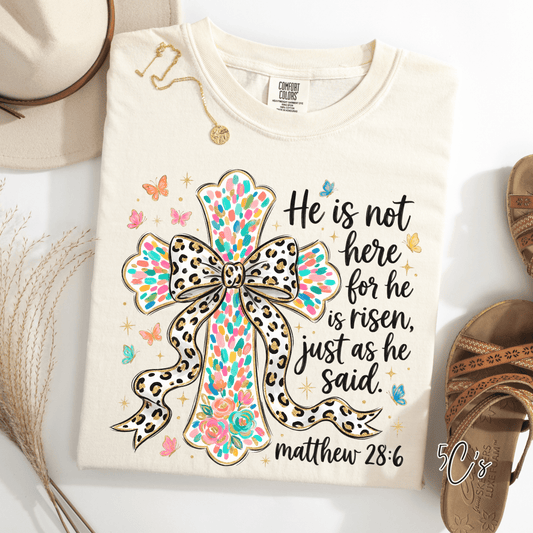 Brushstroke Easter Cross Graphic Tee
