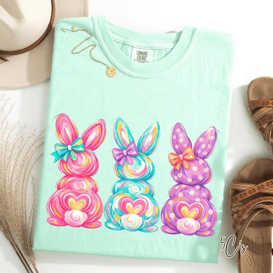 Bunny Coquette Bow Graphic Tee