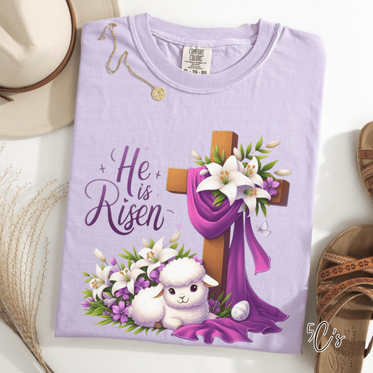 He Is Risen Lamb Graphic Tee