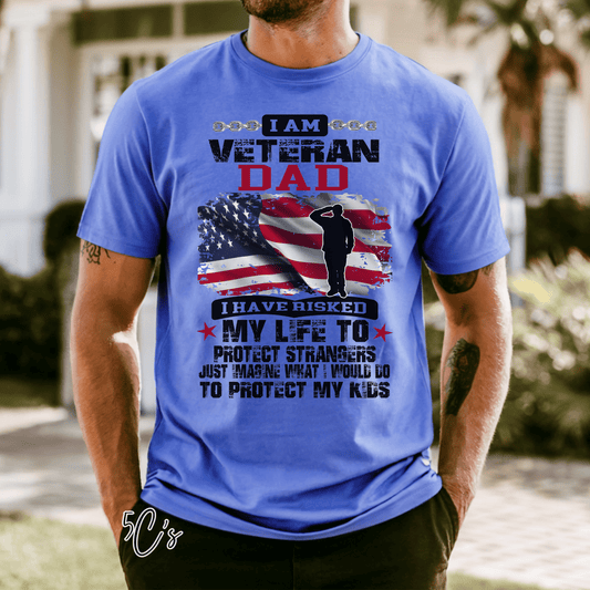 Veteran DAD Protect Kids Graphic Tee