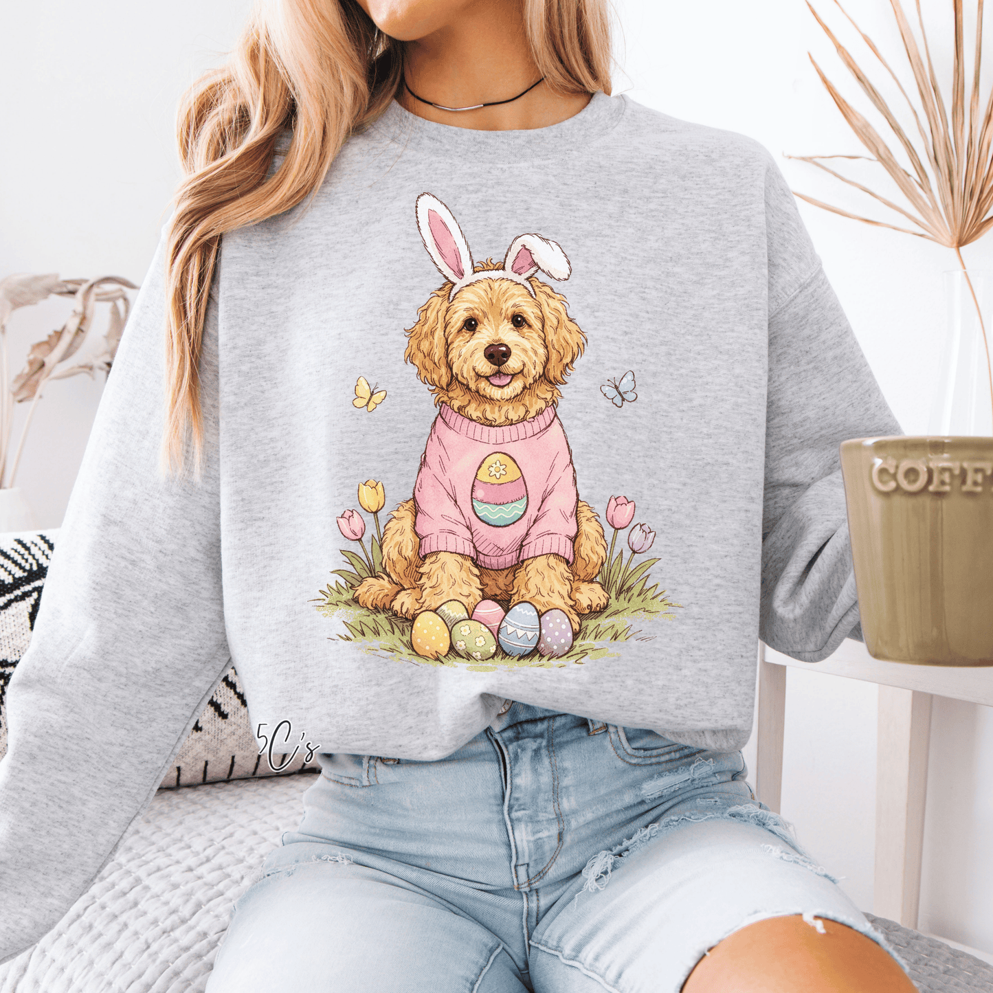 Golden Doodle Easter Bunny Sweatshirt