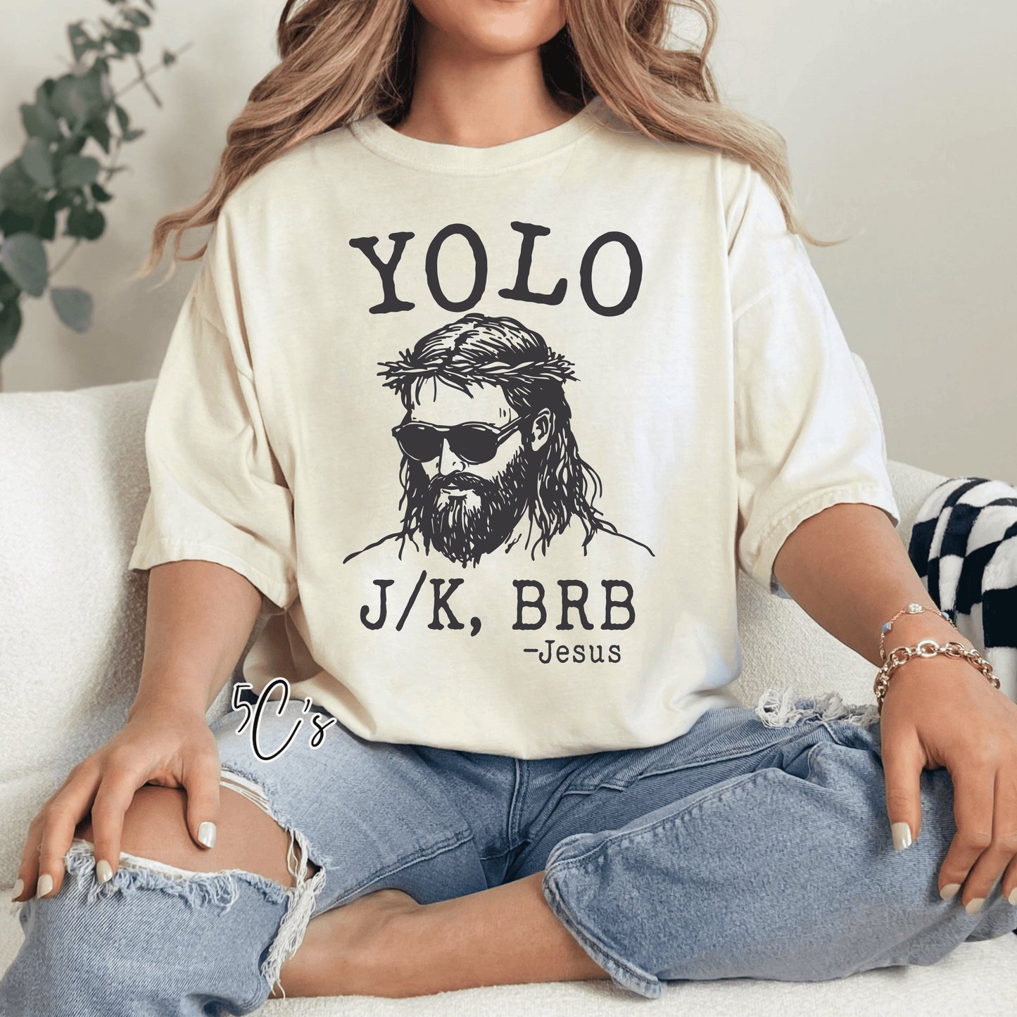 Yolo Jk Jesus Graphic Tee