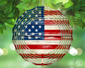 Patriotic Flag Wind Spinner
