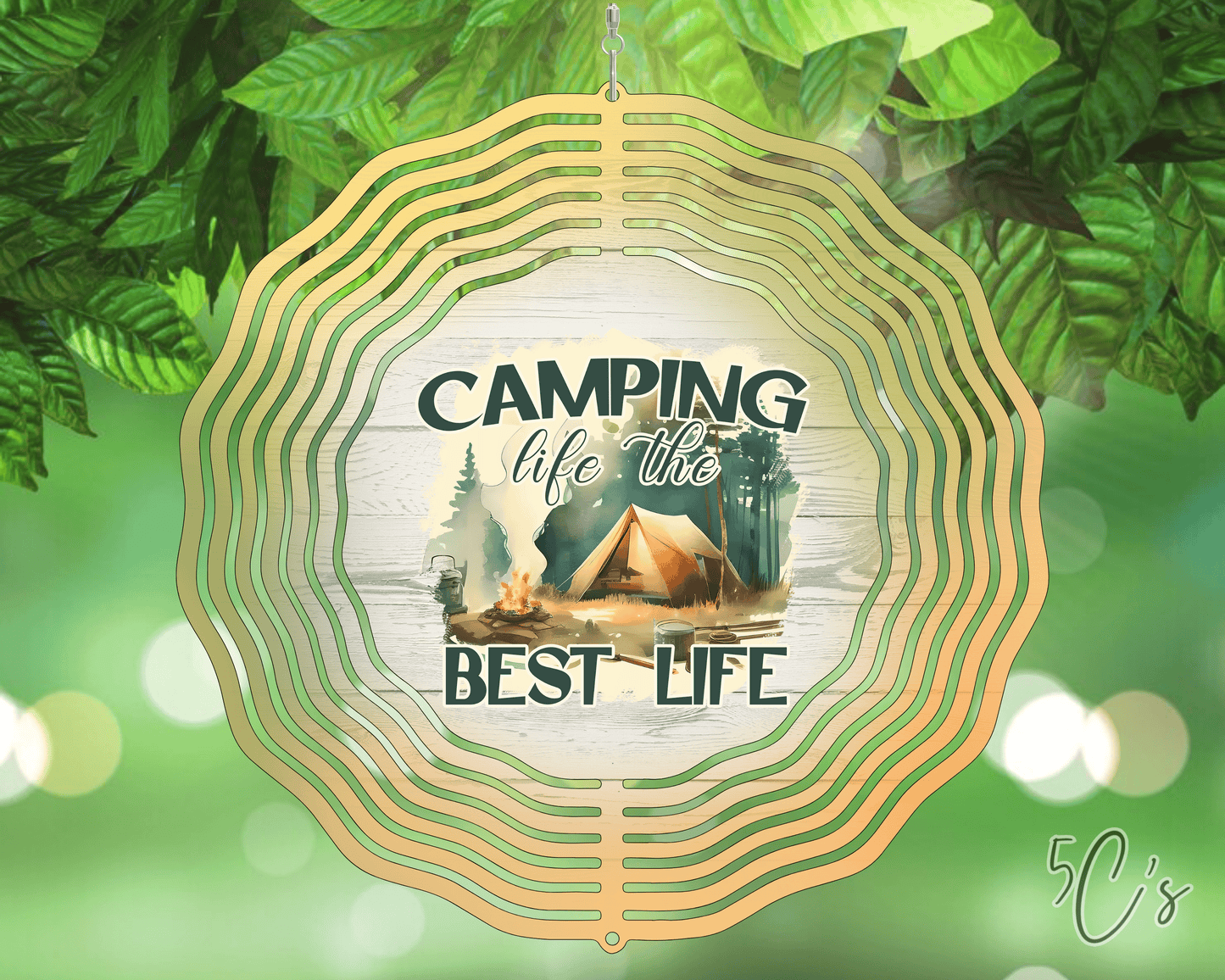 Camping Life the Best Life Wind Spinner