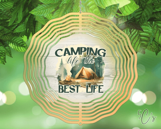 Camping Life the Best Life Wind Spinner