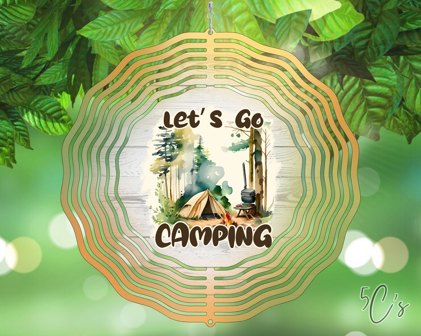 Let's Go Camping Wind Spinner