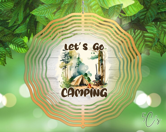 Let's Go Camping Wind Spinner