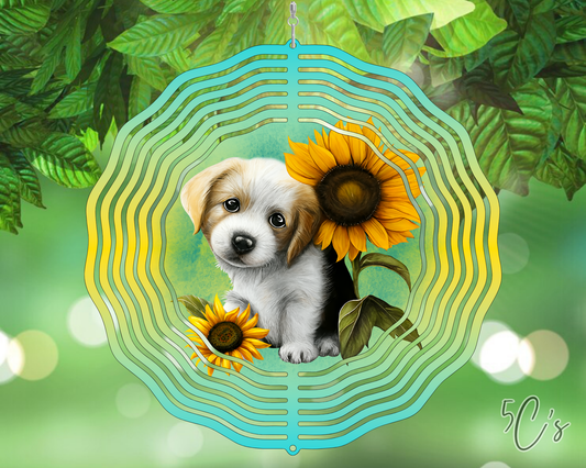 Beagle Puppy Wind Spinner
