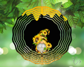 Gnome Sunflower Honey Drip Wind Spinner