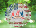 Patriotic Gnome Wind Spinner