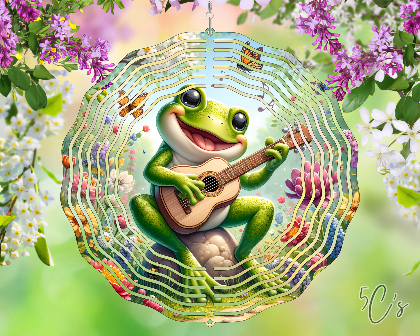 Guitarist Frog Wind Spinner