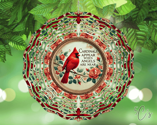 Cardinals Appear Wind Spinner