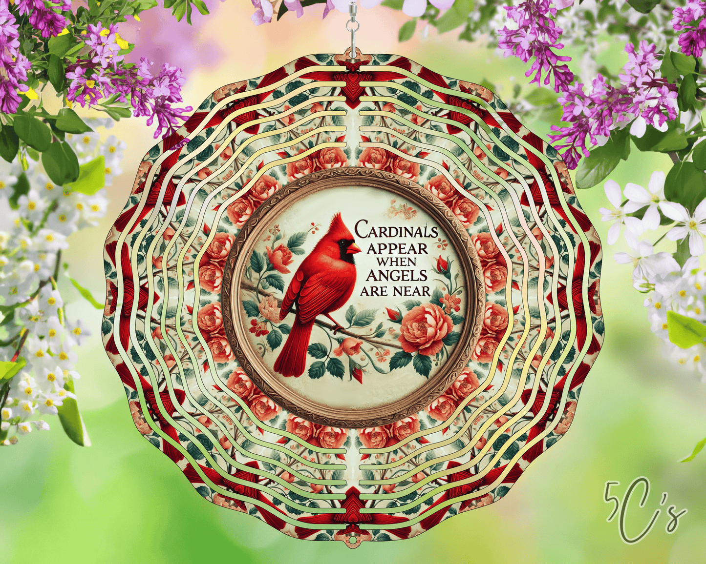 Cardinals Appear Wind Spinner