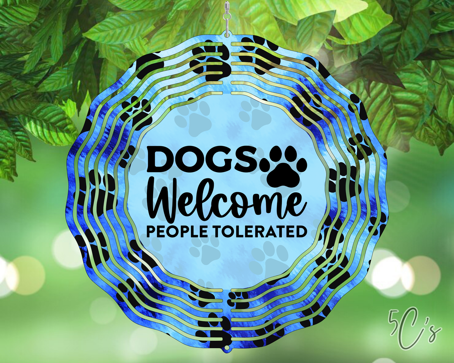 Dogs Welcome Wind Spinner