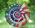 USA Flag Swirl Wind Spinner