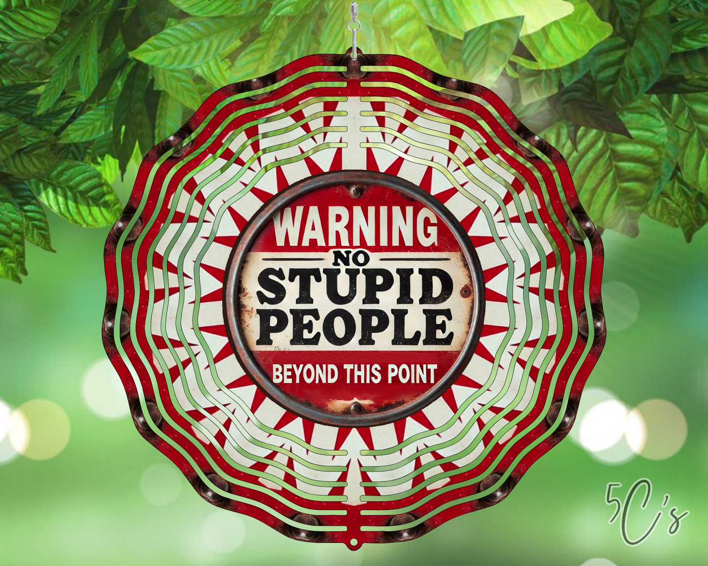 Warning Wind Spinner