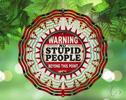 Warning Wind Spinner