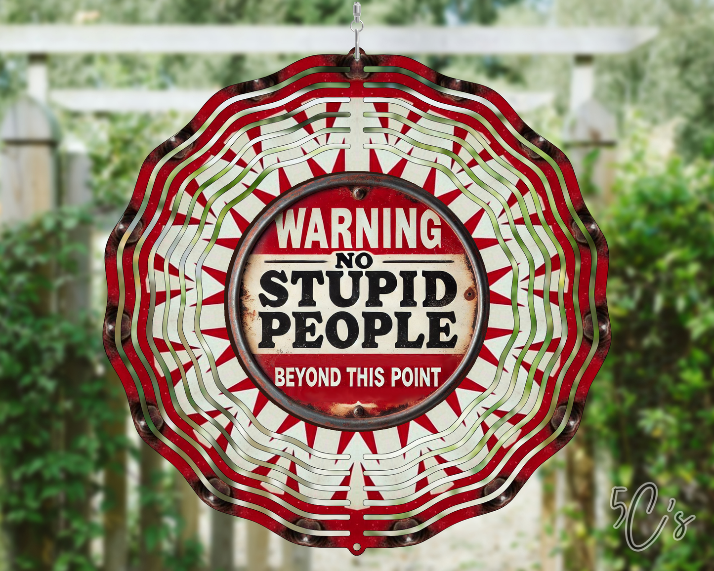 Warning Wind Spinner