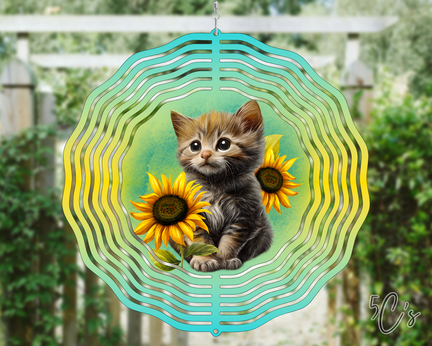 Cute Kitten Wind Spinner