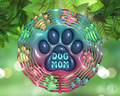 3D Inflated Dog Mom Wind Spinner
