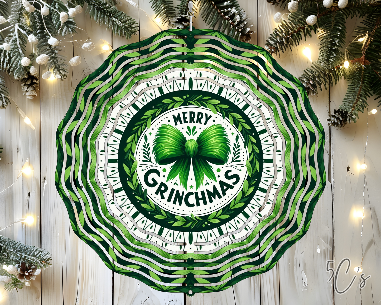Merry Grinchmas Wind Spinner