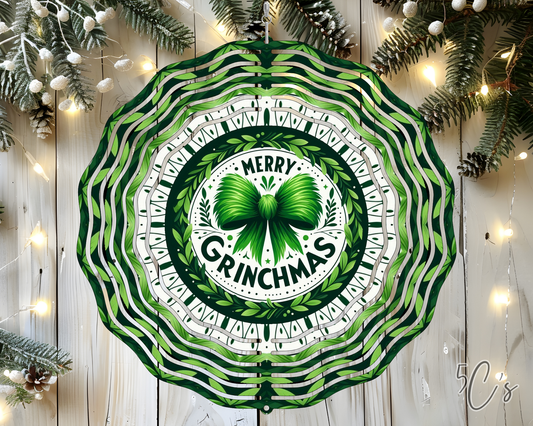 Merry Grinchmas Wind Spinner