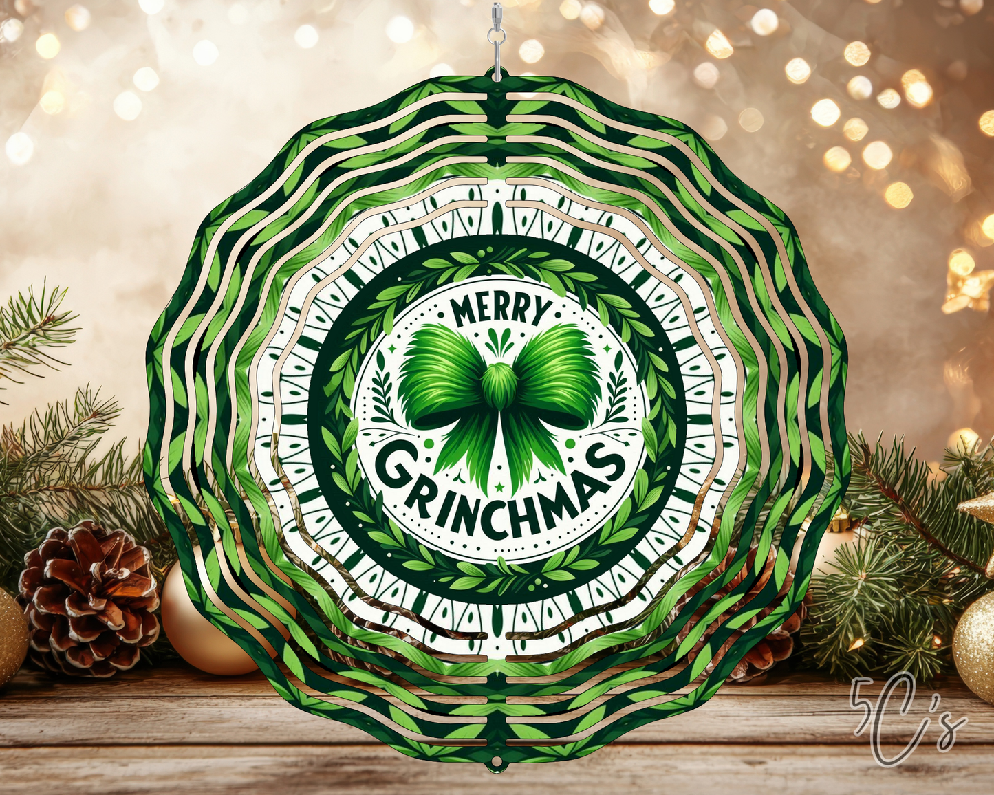 Merry Grinchmas Wind Spinner