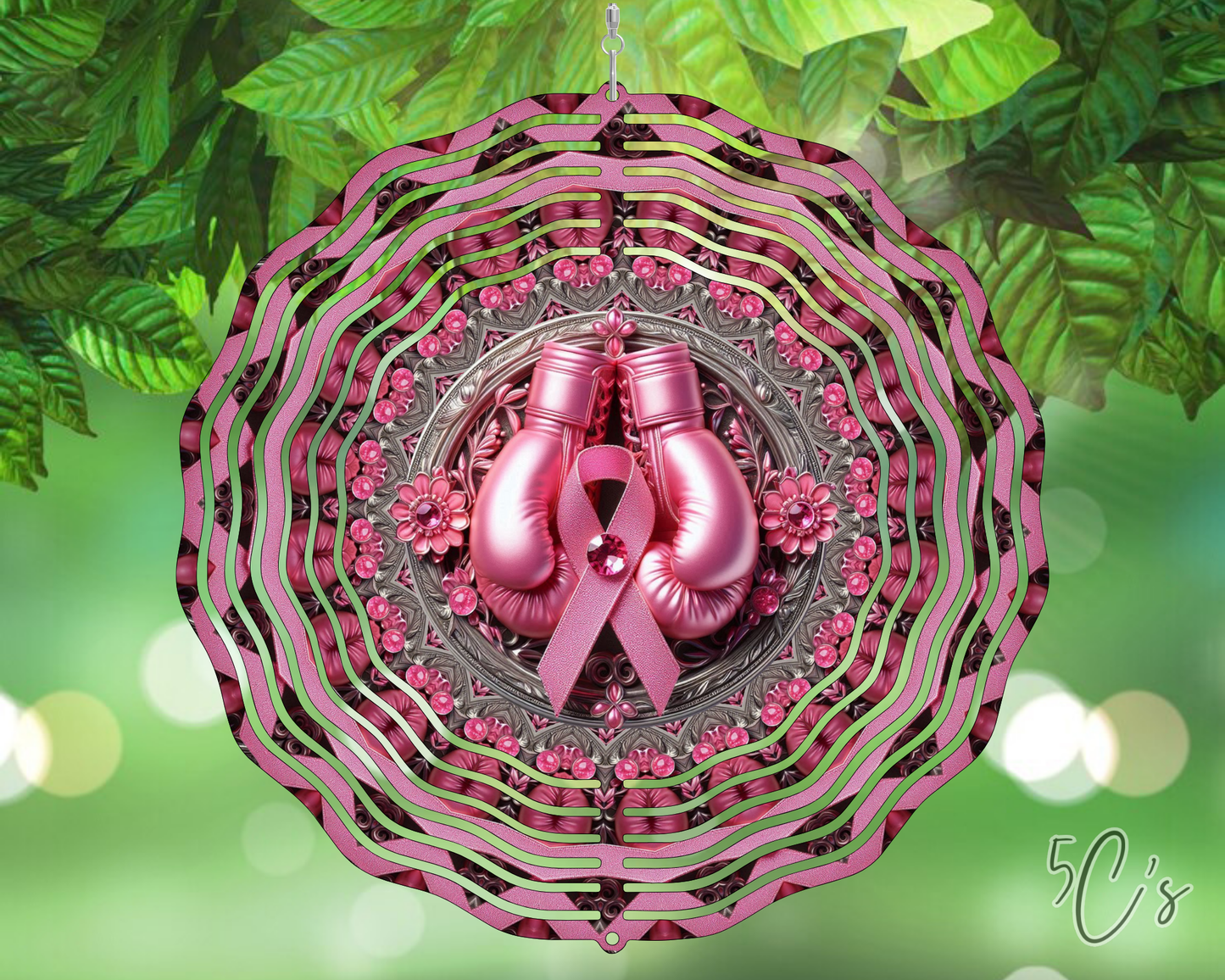 Breast Cancer Fighter Wind Spinner