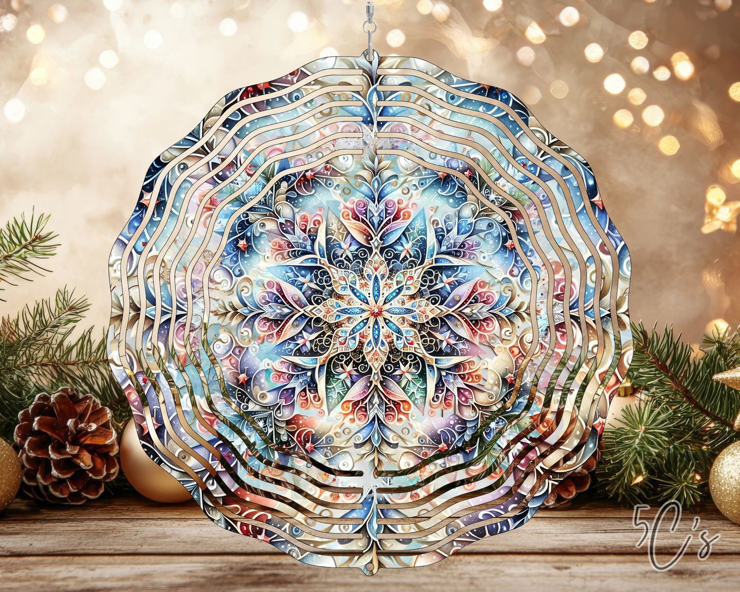 Christmas Snowflake Wind Spinner