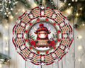 Let It Snow Highland Cow Wind Spinner