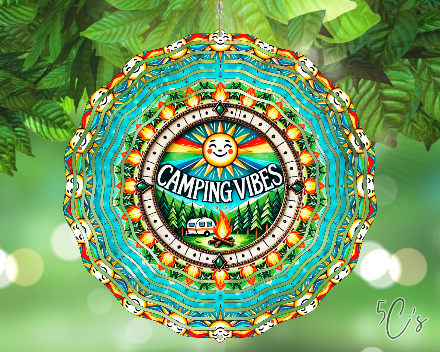 Camping Vibes Wind Spinner