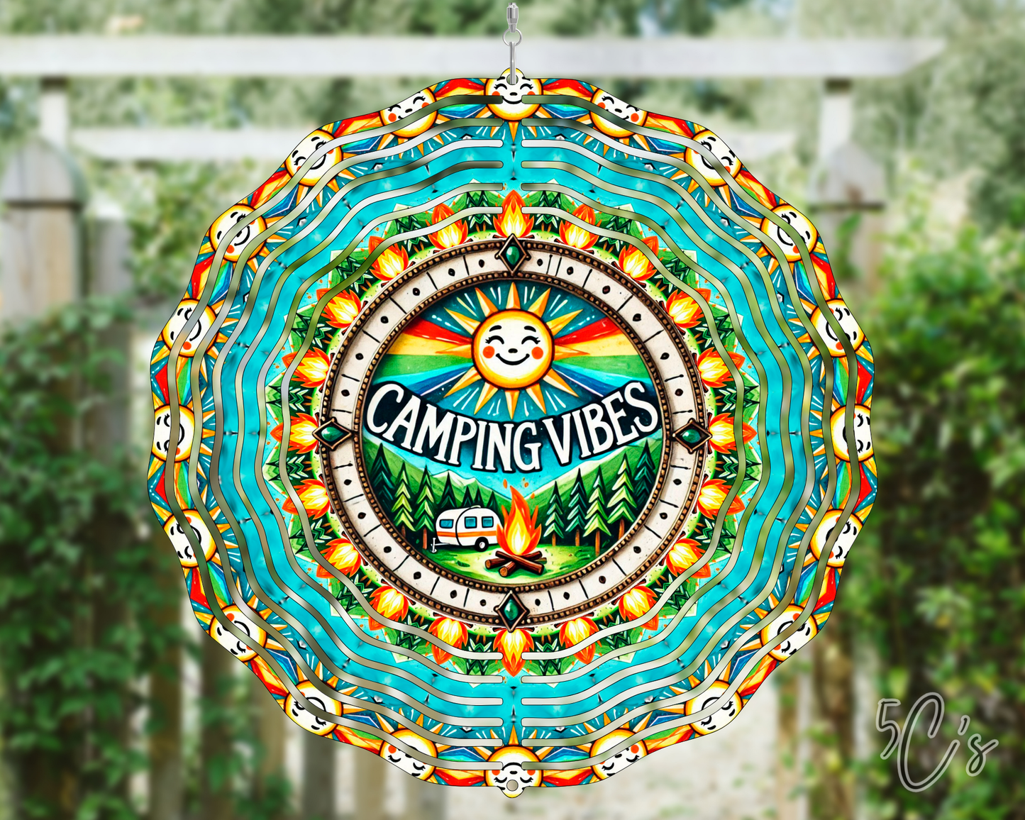 Camping Vibes Wind Spinner