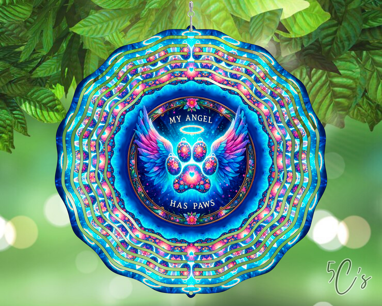 My Angel Has Paws Wind Spinner
