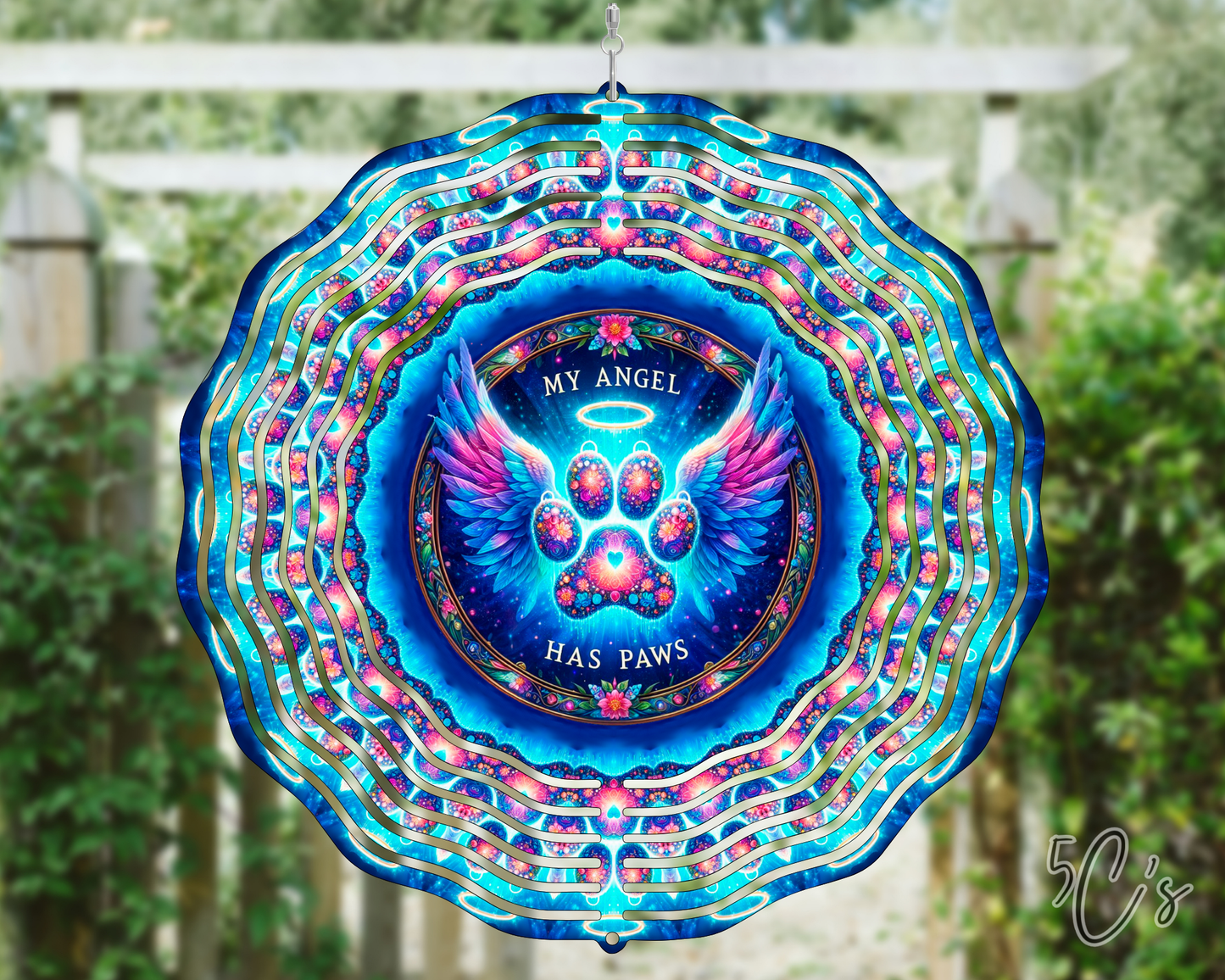 My Angel Has Paws Wind Spinner