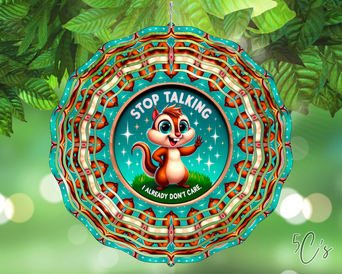 Stop Talking Wind Spinner