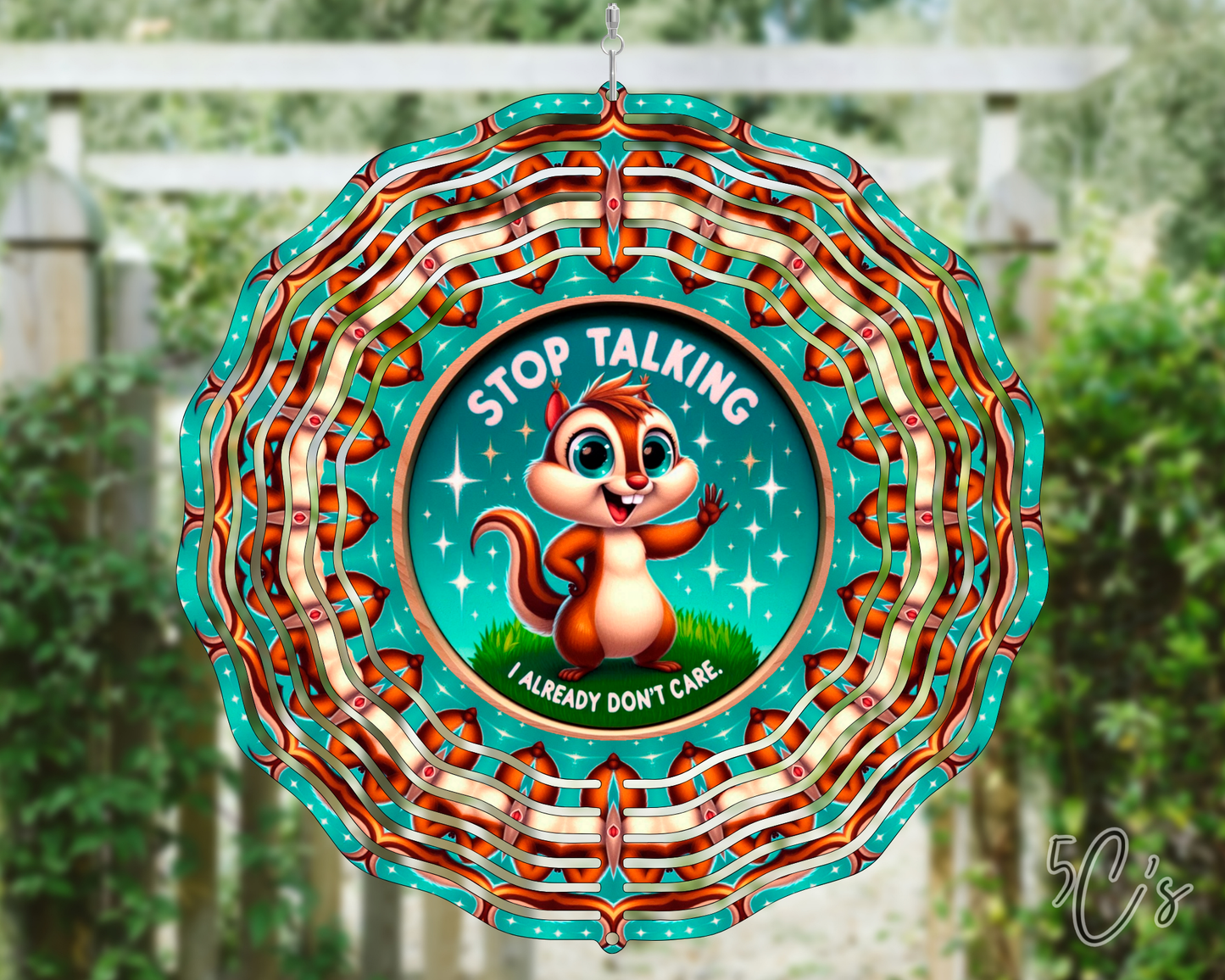 Stop Talking Wind Spinner