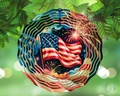 American Flag Wind Spinner