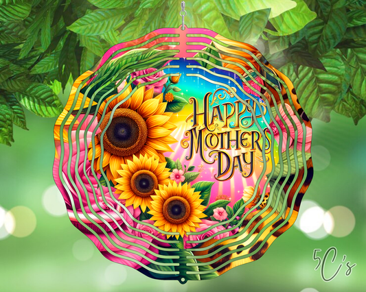 Sunflower Mother's Day Wind Spinner