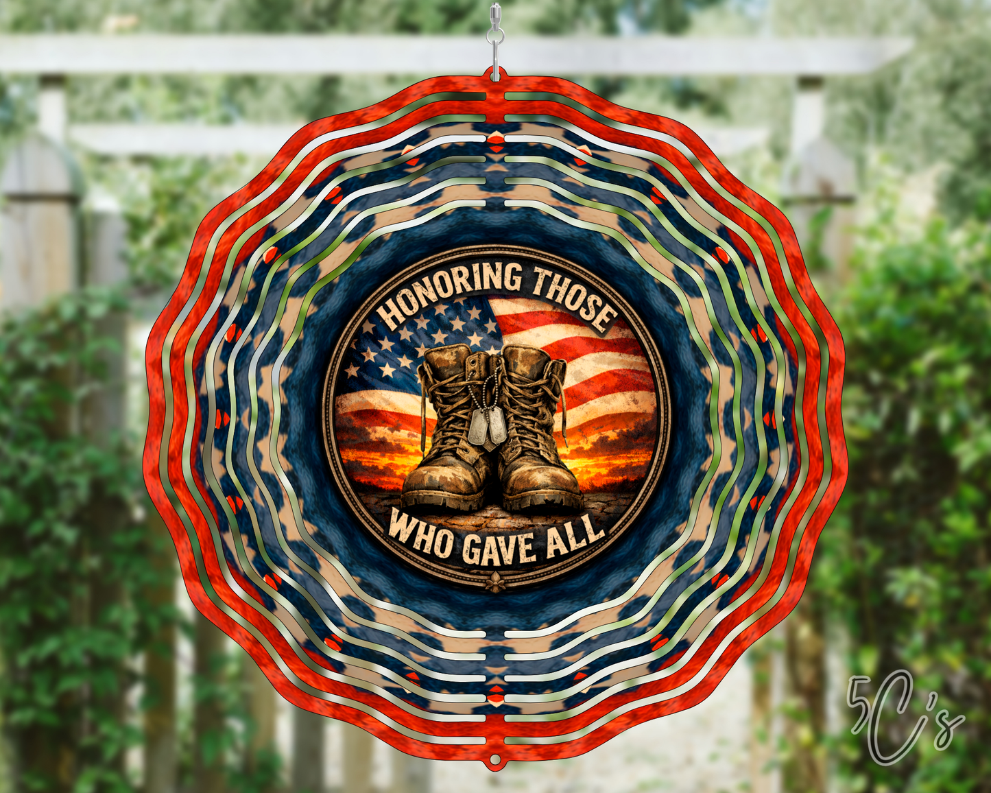Honoring Those Who Gave All Wind Spinner