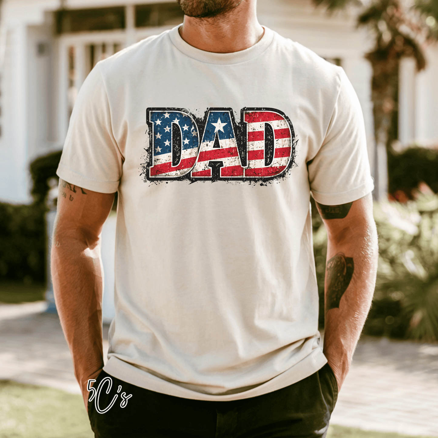 Patriotic Dad Graphic Tee