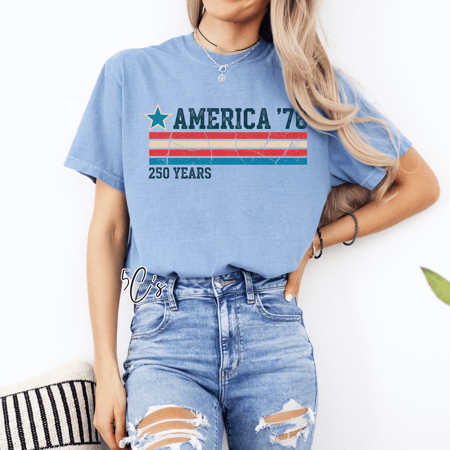 America 76 - 250 Years Flag Graphic Tee